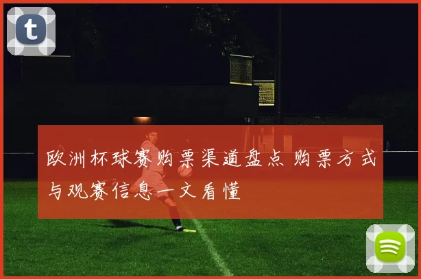 欧洲杯球赛购票渠道盘点 购票方式与观赛信息一文看懂