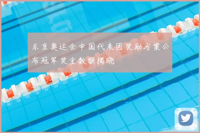 东京奥运会中国代表团奖励方案公布冠军奖金数额揭晓